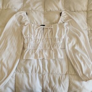 Long Sleeved Milkmaid Blouse | Forever 21